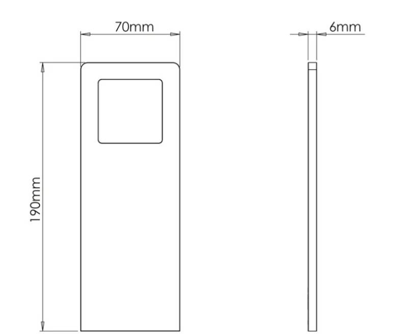 Spot rectangle Astro 24V - Tricolor